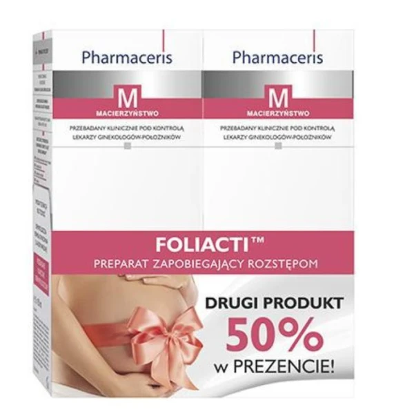 Pharmaceris M, Foliacti, krem zapobiegający rozstępom, 2 x 150ml