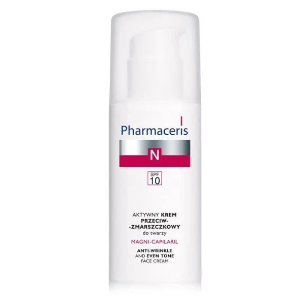 Pharmaceris N, Magni-Capilaril, krem aktywny przeciwzmarszczkowy SPF10, skóra naczynkowa, 50ml