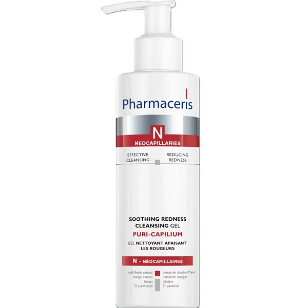 Pharmaceris N, Puri-Capilium, żel kojący zaczerwienienia do mycia twarzy i oczu, 190ml