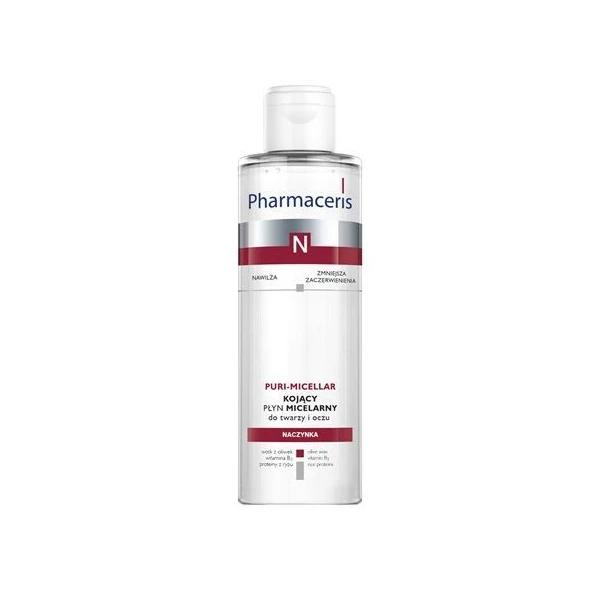 Pharmaceris N, Puri-Micellar, kojący płyn micelarny, skóra naczynkowa, 200ml