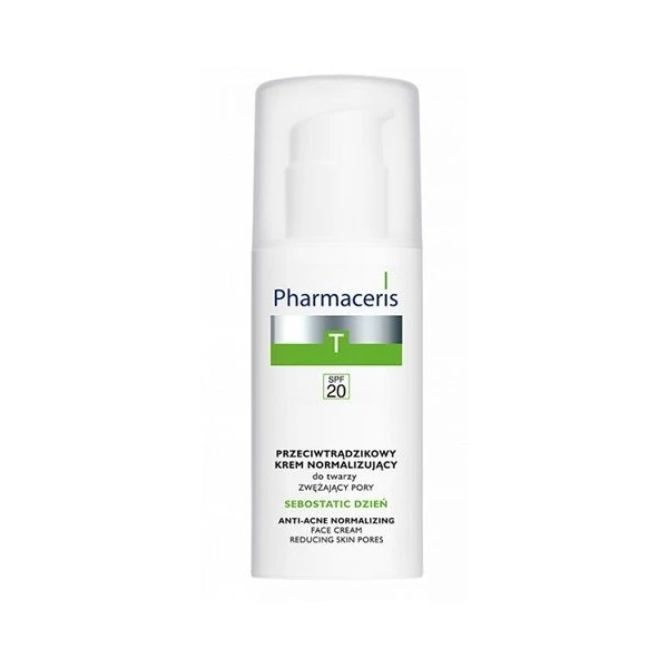 Pharmaceris T, Sebostatic Dzień, krem przeciwtrądzikowy normalizujący SPF20, 50ml