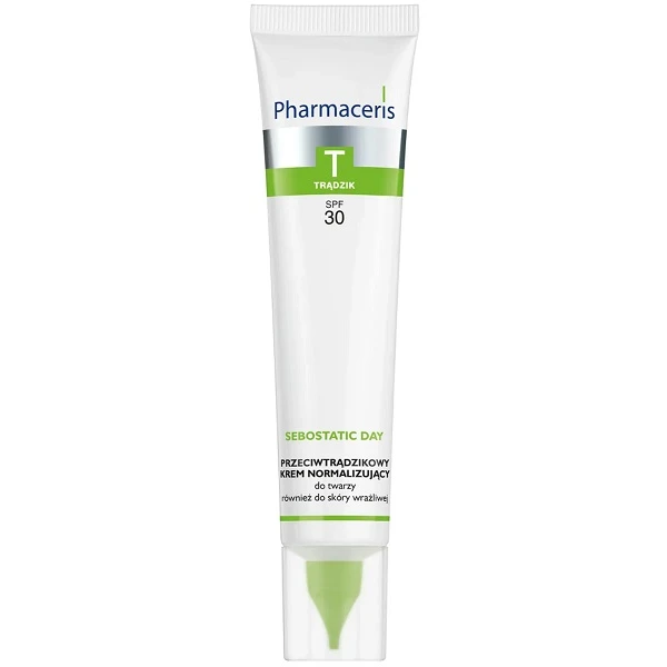 Pharmaceris T, Sebostatic Dzień, przeciwtrądzikowy krem normalizujący SPF30, 40ml