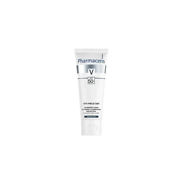 Pharmaceris V, Viti-Melo Day, krem ochronny dla skóry z problemem bielactwa, na dzień, SPF 50+, 75ml