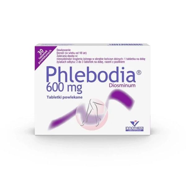 Phlebodia 600mg, 30 tabletek powlekanych