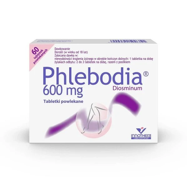 Phlebodia 600mg, 60 tabletek powlekanych