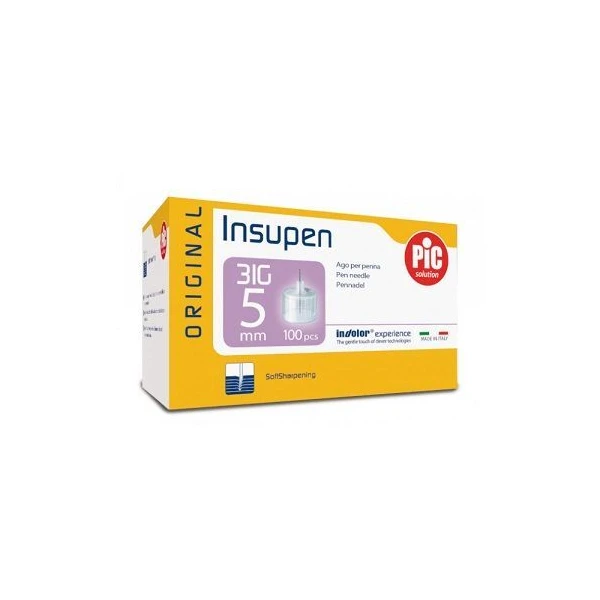 Pic Solution, Insupen Original, igły do penów insulinowych, 31G, 0,25x5mm, 100 sztuk