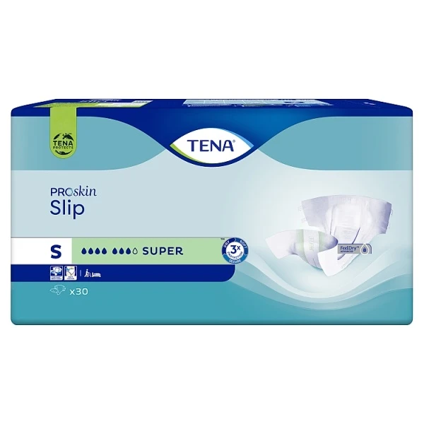 Pieluchomajtki Tena Slip ProSkin Super, rozmiar S, chłonność 7/8, 30 sztuk