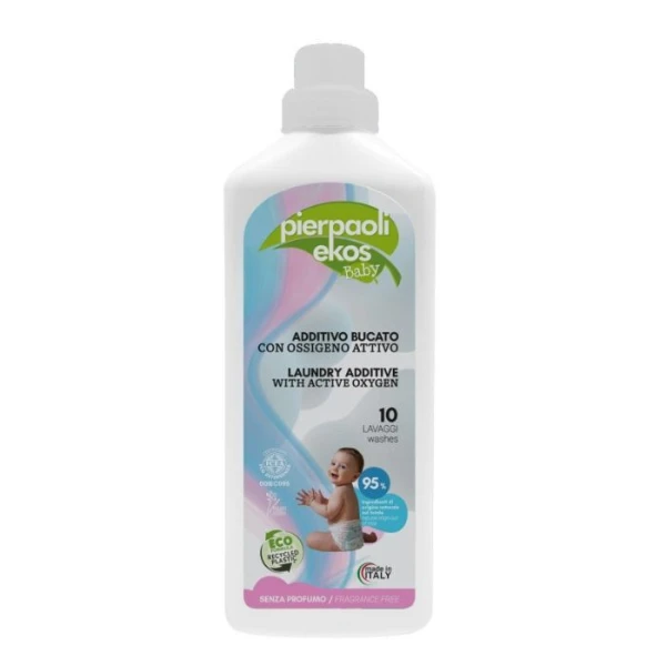 Pierpaoli Ekos Baby, ekologiczny dodatek do prania z aktywnym tlenem, bezzapachowy, 1000ml