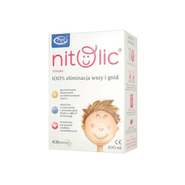 Pipi Nitolic, zestaw do eliminacji wszy i gnid, 1 sztuka