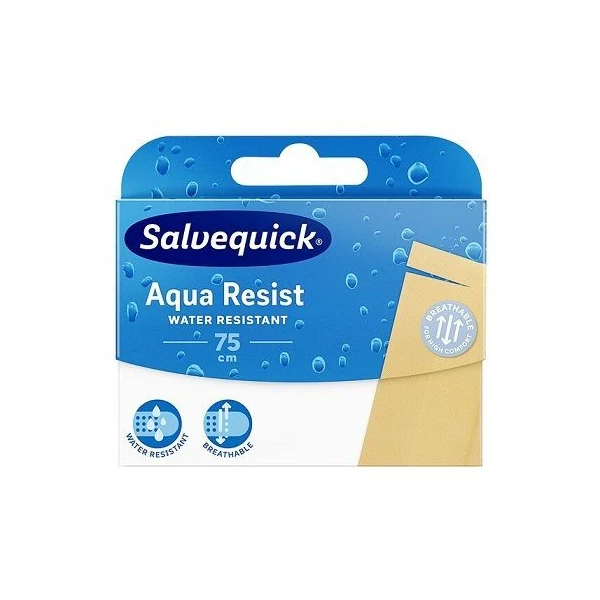Plaster wodoodporny, Salvequick Aqua Resist, do cięcia, 75cm x 6cm, 1 sztuka