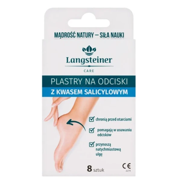 Plastry na odciski z kwasem salicylowym, 8 sztuk
