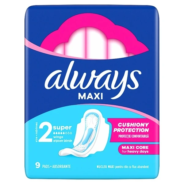 Always Classic Super, podpaski ze skrzydełkami, 9 sztuk