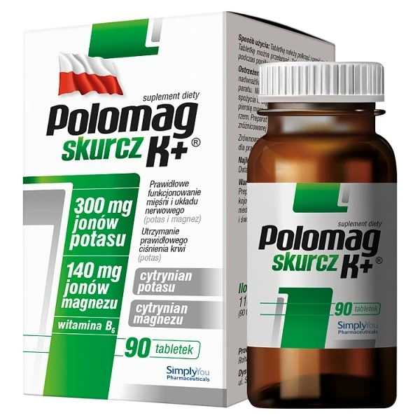 Polomag Skurcz K+, 90 tabletek