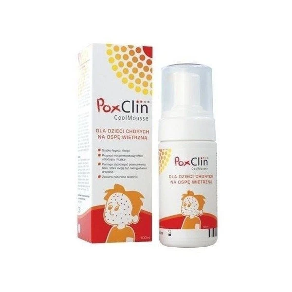 PoxClin CoolMousse, preparat dla dzieci chorych na ospę wietrzną, 100ml