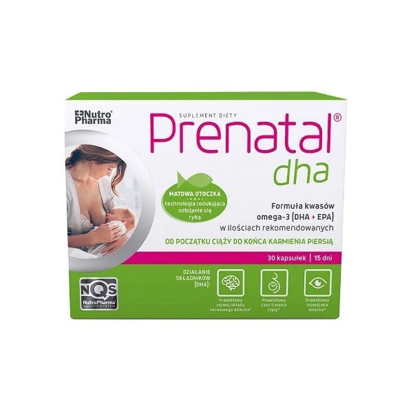 Prenatal DHA, od początku ciąży do końca karmienia piersią, 30 kapsułek