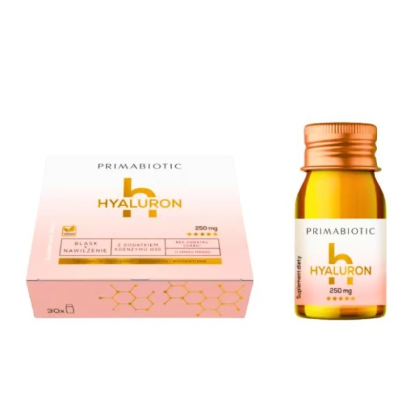 Primabiotic Hyaluron, smak mango, 30 ampułek po 30ml