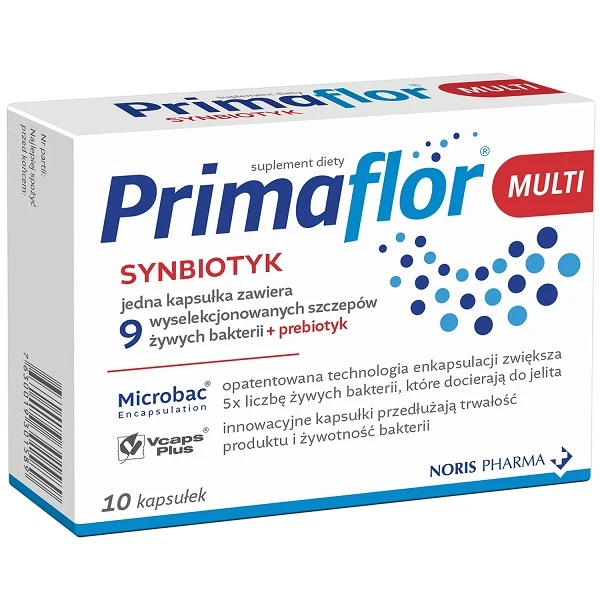 Primaflor Multi, synbiotyk, 10 kapsułek