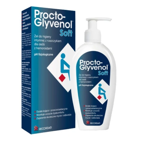 Procto-Glyvenol Soft, żel do higieny intymnej z ruszczykiem, 180ml