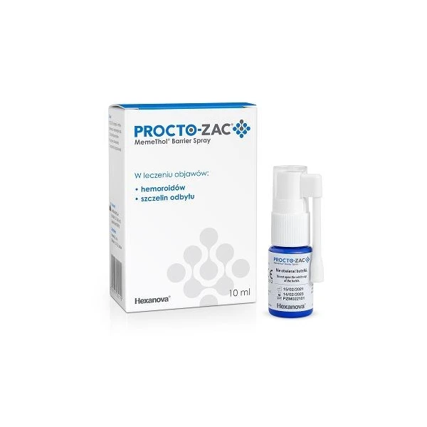 [DATA - 2026-09-10] Procto-Zac MemeThol Barrier Spray, płyn, 10ml