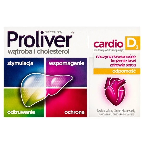 Proliver Cardio D3, 30 tabletek