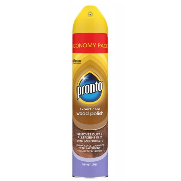 Pronto Wood Polish, środek do czyszczenia mebli drewnianych, Lavender, spray, 300ml