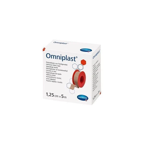 Przylepiec na rolce Omniplast, 1,25cmx5m, 1 sztuka