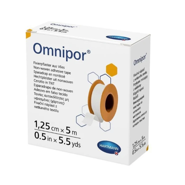 Przylepiec na rolce Omnipor, biały, 1,25cmx5m, 1 sztuka