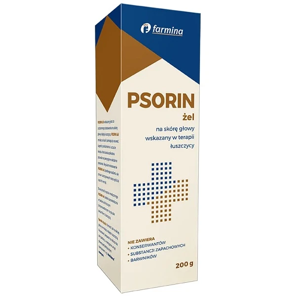 Psorin, żel na skórę głowy, wskazany w terapii łuszczycy, 200g
