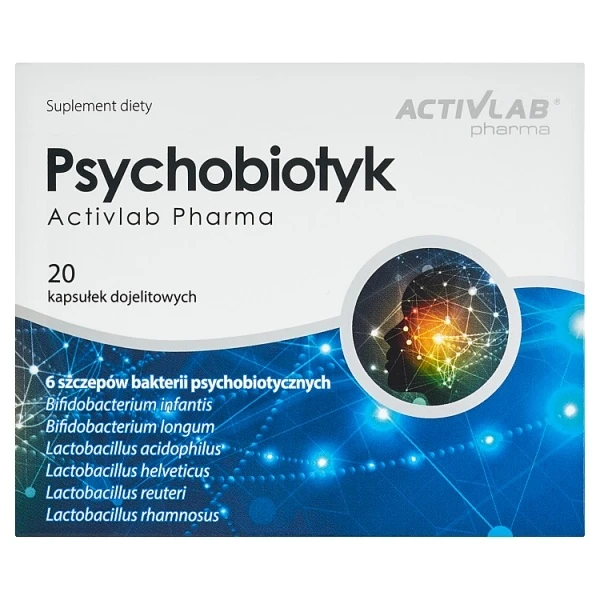 Activlab Pharma, Psychobiotyk, 20 kapsułek dojelitowych