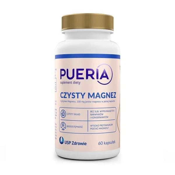 Pueria Czysty Magnez, 60 kapsułek