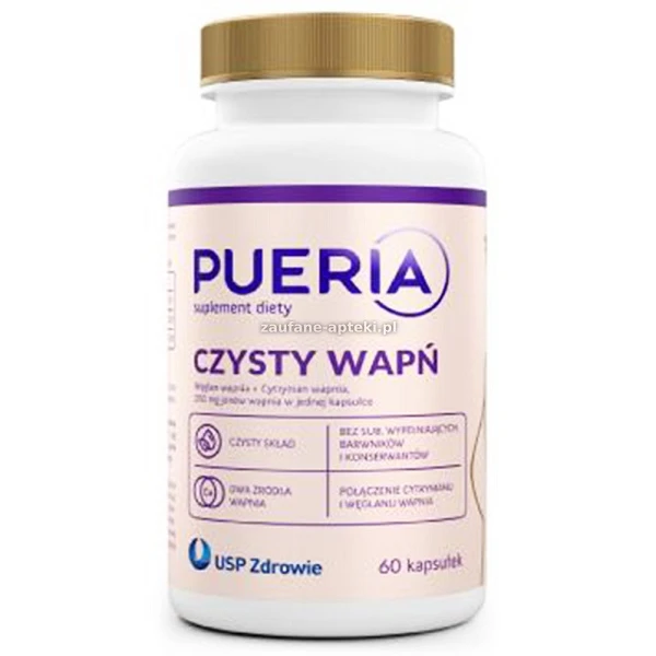 Pueria Czysty Wapń, 60 kapsułek