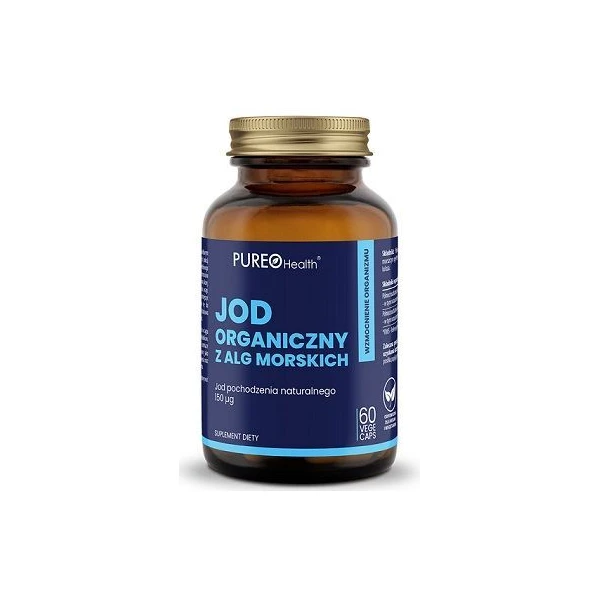 Pureo Health, jod organiczny z alg morskich, 60 kapsułek