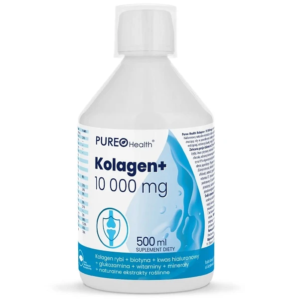 Pureo Health, Kolagen+ 10 000mg, płyn, smak owocowy, 500ml