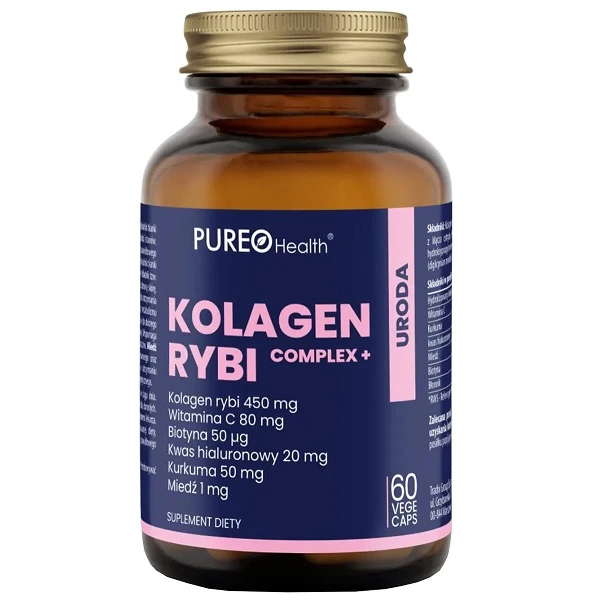 Pureo Health, Kolagen Rybi Complex+, 60 kapsułek
