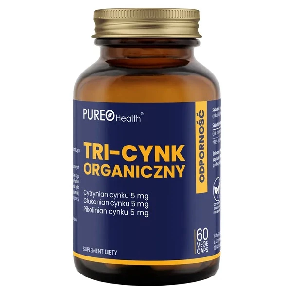 Pureo Health, Tri-cynk organiczny, 60 kapsułek