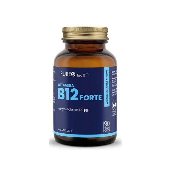 Pureo Health, witamina B12 forte, 90 kapsułek