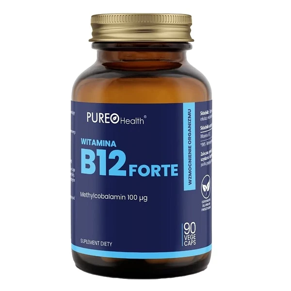Pureo Health, witamina B12 forte, 90 kapsułek