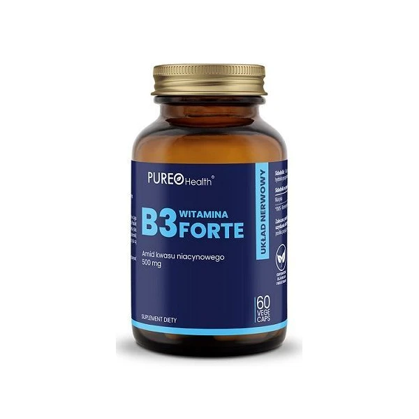 Pureo Health, witamina B3 forte, 60 kapsułek