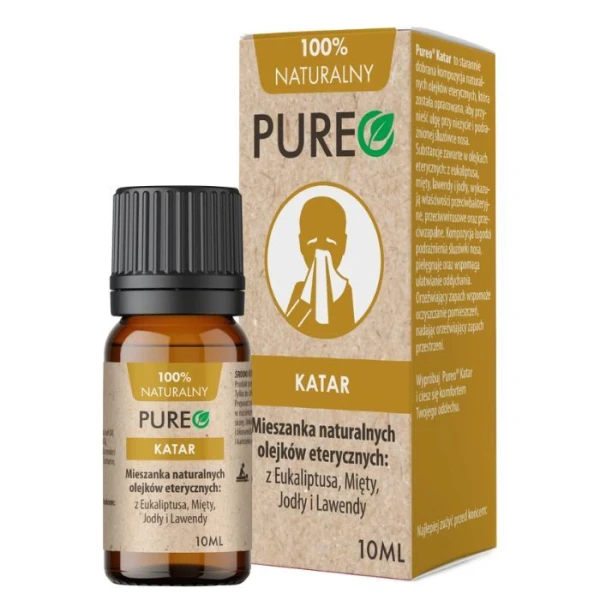 Pureo Katar, mieszanka naturalnych olejków eterycznych, 10ml