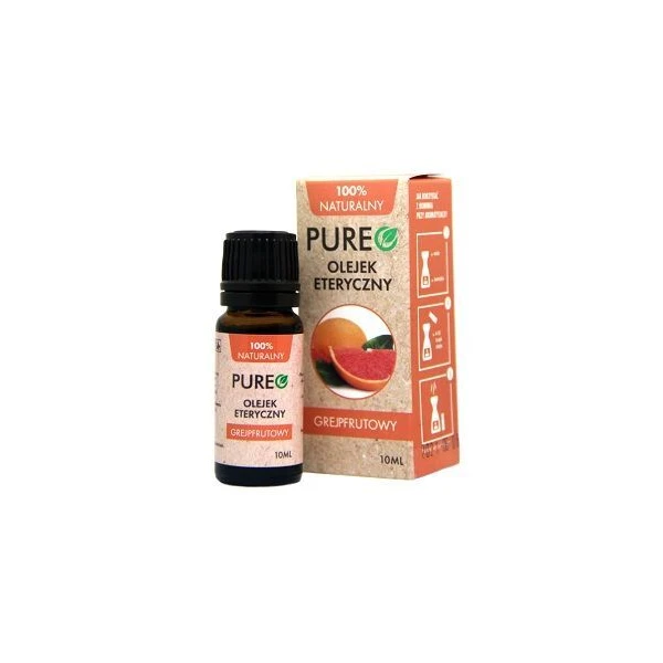 Pureo, olejek eteryczny, grejpfrutowy, 10ml