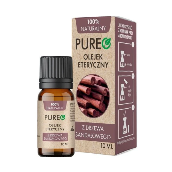 Pureo, olejek eteryczny z drzewa sandałowego, 10ml