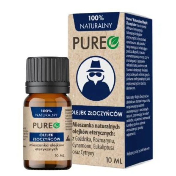 Pureo Olejek Złoczyńców, mieszanka naturalnych olejków eterycznych, 10ml