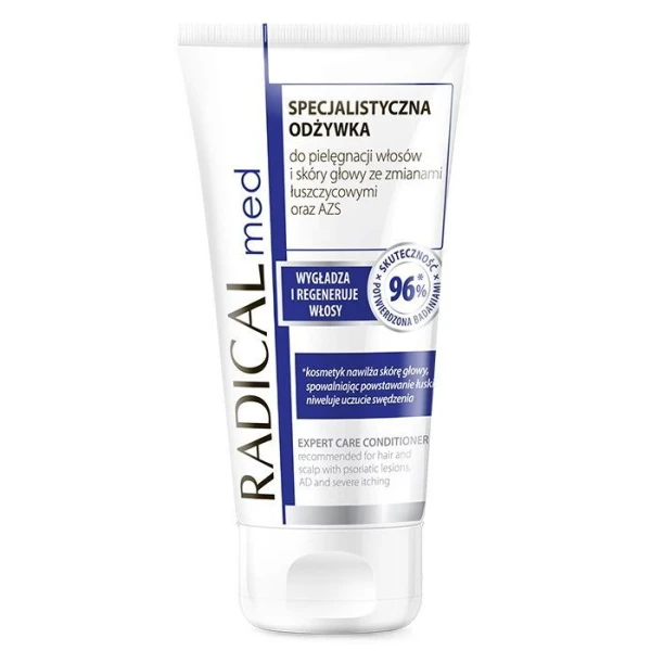Radical Med, specjalistyczna odżywka do pielęgnacji skóry głowy ze zmianami łuszczycowymi oraz AZS, 200ml