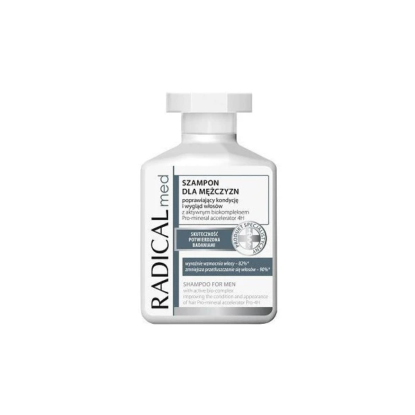 Radical Med, szampon dla mężczyzn poprawiający kondycję i wygląd włosów, 300ml