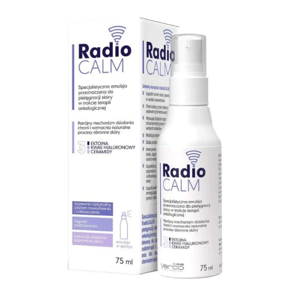 RadioCalm, emulsja do pielęgnacji skóry w trakcie terapii onkologicznej, spray, 75ml