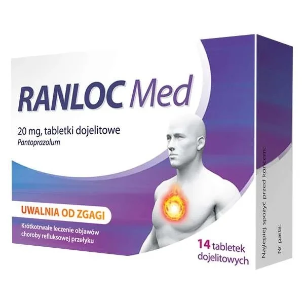 Ranloc Med 20mg, 14 tabletek