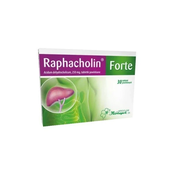Raphacholin forte 250mg, 30 tabletek