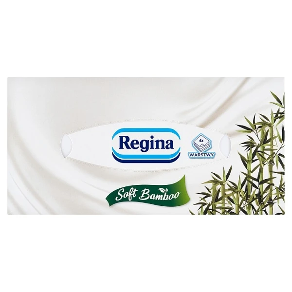 Regina Soft Bamboo, chusteczki higieniczne, bambusowe, 4 warstwowe, 96 sztuk