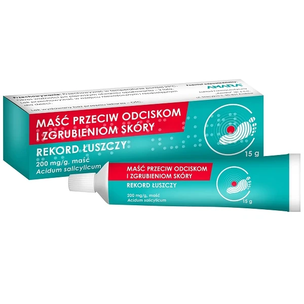 Rekord Łuszczy 200mg/g, maść przeciw odciskom i zgrubieniom skóry, 15g
