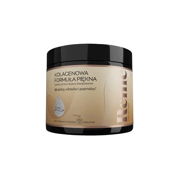 Reme, kolagenowa formuła piękna, caffe latte o smaku waniliowym, proszek, 150g